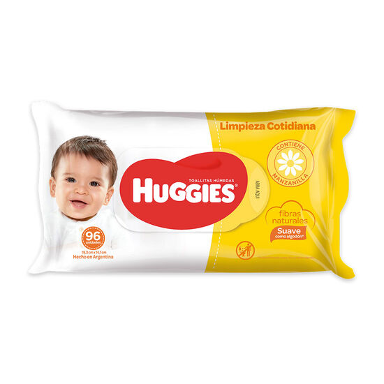 TOALLITAS HUMEDAS HUGGIES LIMPIEZA COTIDIANA x96
